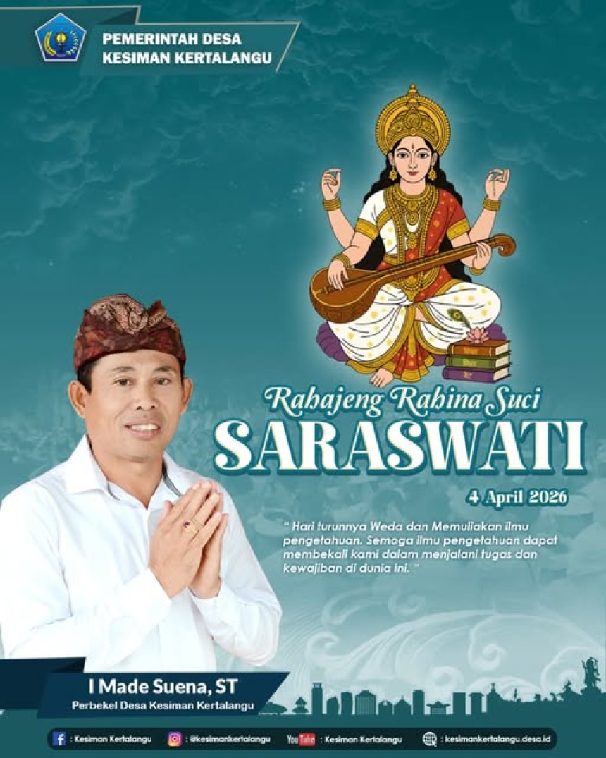 Selamat Hari Raya Suci Saraswati