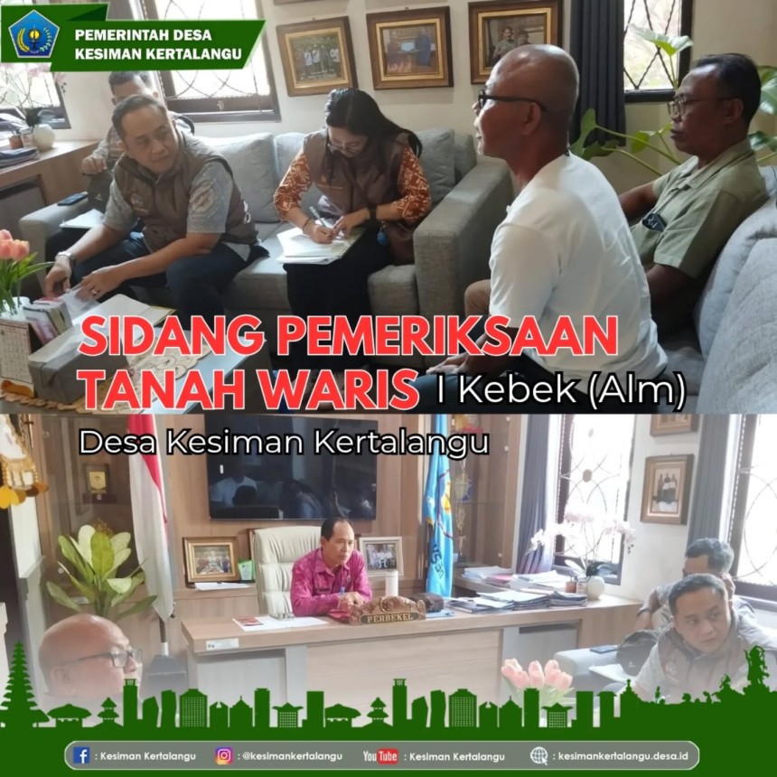 Sidang Pemeriksaan Tanah Waris