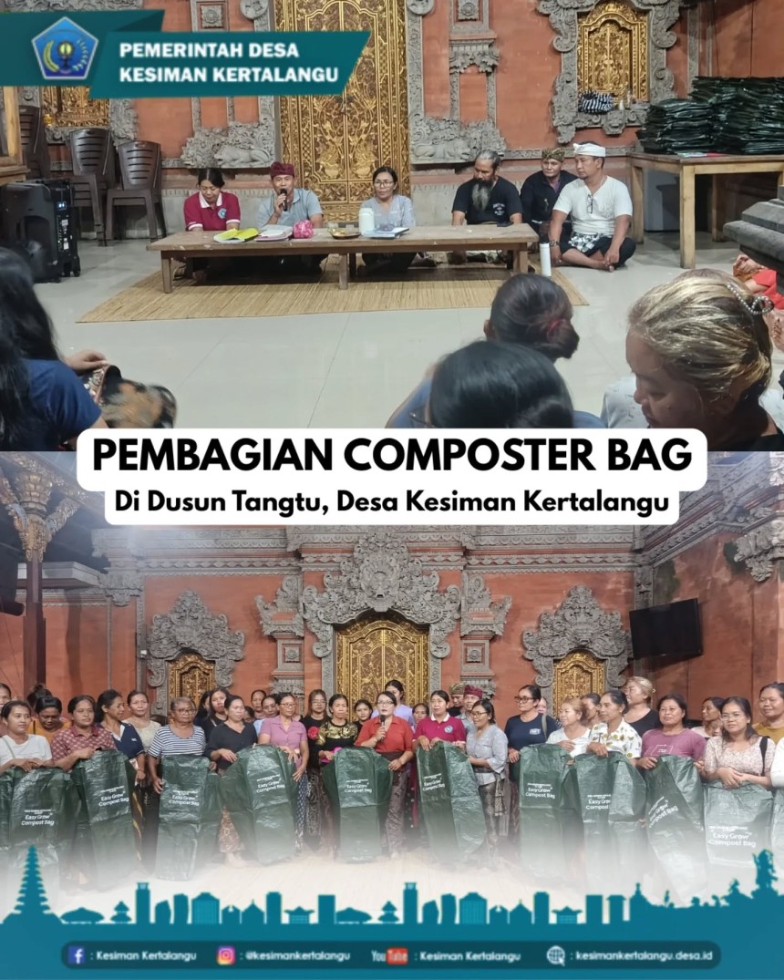 Sosialisasi dan Pembagian Composter BAG Dusun Tangtu