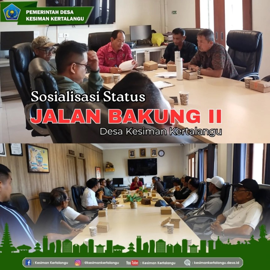 Sosialisasi Status Jalan Bakung II