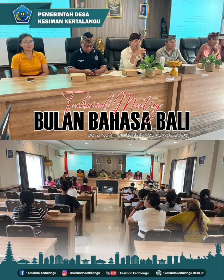 Technical Meeting (TM) Lomba Bulan Bahasa Bali