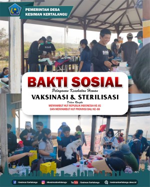 🐾 Bakti Sosial Pelayanan Kesehatan Hewan 🐾
