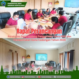 BPD Desa Kesiman Kertalangu Gelar Rapat Bahas Rancangan Peraturan Desa tentang Penggunaan Dana PAD dan Pembentukan Dana Cadangan Tahun 2024