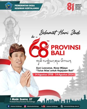 Dirgahayu ke-68 Provinsi Bali! ✨