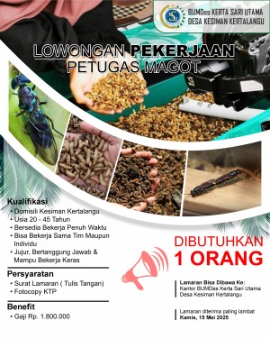 INFO LOWONGAN KERJA – PETUGAS MAGOT