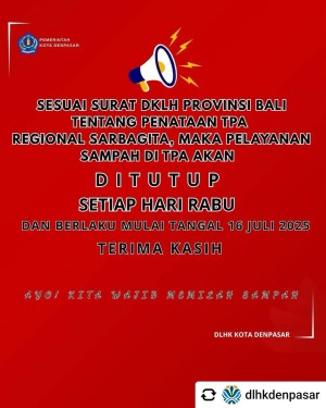 infografis dari DLHK kota Denpasar