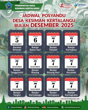 informasikan Jadwal Kegiatan Posyandu