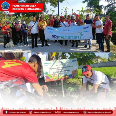 Jumat Pagi Bersih Lingkungan (JUMPA BERLIAN) yang dirangkaikan dengan kegiatan Penanaman Pohon bersama Bank BRI