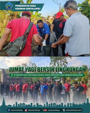 JUMPA BERLIAN (Jumat Pagi Bersih Lingkungan)