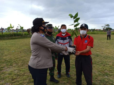 Kegiatan bersih-bersih dan tanam pohon