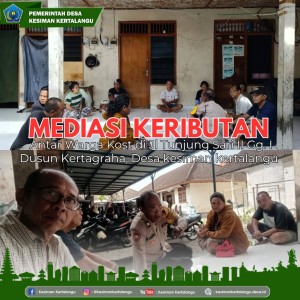 MEDIASI KERIBUTAN PENGHUNI KOST DI JL. SEKAR TUNJUNG II GG I