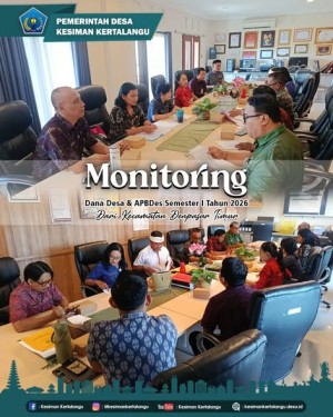 menerima kunjungan Tim Pengawasan/Monitoring dari Kecamatan Denpasar Timur