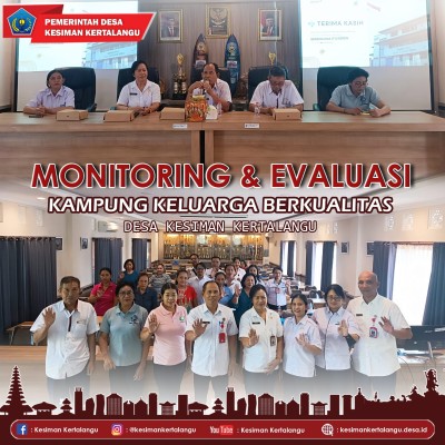 Monitoring & Evaluasi Kampung Keluarga Berkualitas