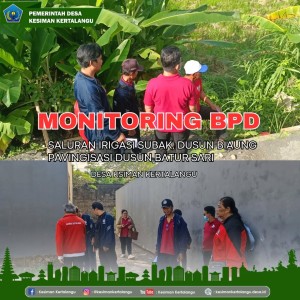 Monitoring Kinerja Pembangunan oleh BPD Desa Kesiman Kertalangu