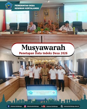MUSYAWARAH PENETAPAN DATA INDEKS DESA 2026