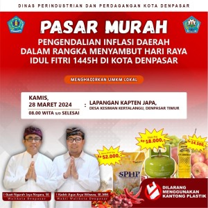 Pasar Murah yang diadakan oleh DISPERINDAG Kota Denpasar