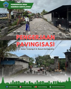 Pavingisasi Jalan Sekar Tunjung XA