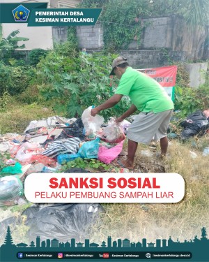 PELAKU PEMBUANG SAMPAH LIAR MULAI MENJALANI SANKSI SOSIAL