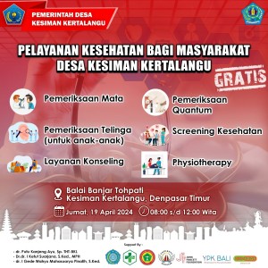 Pelayanan Kesehatan Bagi Masyarakat Desa Kesiman Kertalangu