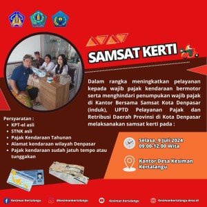 Pelayanan "SAMSAT KERTI"