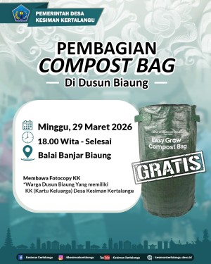 PEMBAGIAN COMPOSTER BAG DI DUSUN BIAUNG