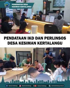 Pendataan IKD dan PERLINSOS Terus Berlanjut di Desa Kesiman Kertalangu