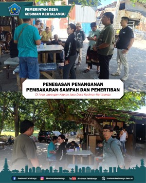 Penegasan Penanganan Pembakaran Sampah dan Penertiban di Area Lapangan Kapten Japa