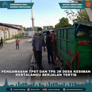 Pengawasan TPST dan TPS 3R Desa Kesiman Kertalangu