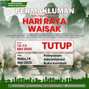 [PENGUMUMAN HARI LIBUR & CUTI BERSAMA]