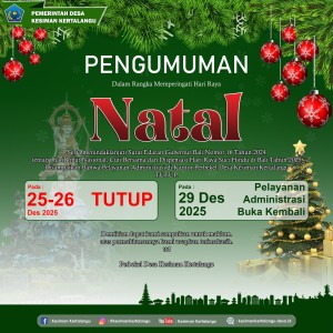 Pengumuman Hari Raya Natal