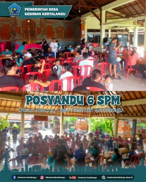 Posyandu 6 SPM di Dusun Biaung, Desa Kesiman Kertalangu