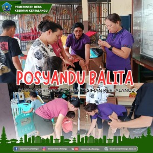 Posyandu Balita di Dusun Kertapura