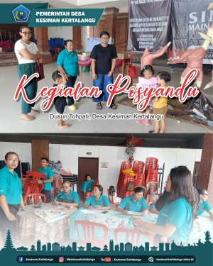 Posyandu Terpadu di Dusun Tohpati