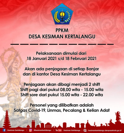 PPKM Desa Kesiman Kertalangu