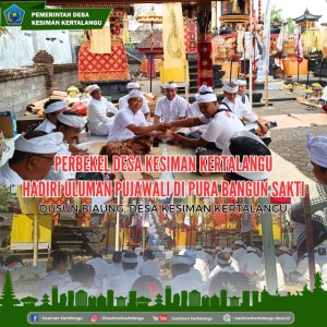 Pujawali di Pura Bangun Sakti, Dusun Biaung