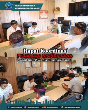 Rapat Koordinasi Internal Pelaksana Kewilayahan (Kadus)