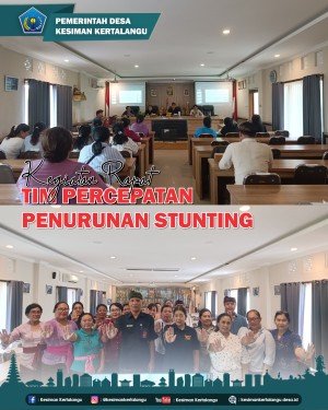 Rapat Tim Percepatan Penurunan Stunting