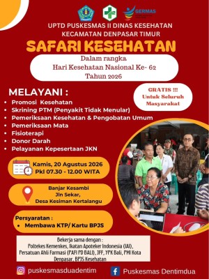 SAFARI KESEHATAN DALAM RANGKA HARI KESEHATAN NASIONAL KE-62 TAHUN 2026