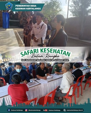 Safari Kesehatan HKN ke-62 Tahun 2026 di Desa Kesiman Kertalangu