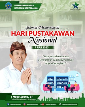 Selamat Hari Pustakawan Nasional 2025