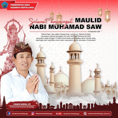 Selamat memperingati Maulid Nabi Muhammad SAW