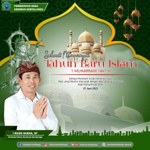 "Selamat Tahun Baru Islam 1 Muharram 1447 Hijriah."