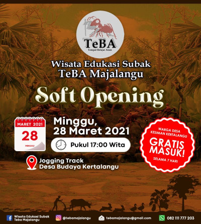 Soft Opening Wisata Edukasi Subak TeBA Majalangu