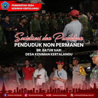 Sosialisasi dan Pendataan Penduduk Non Permanen