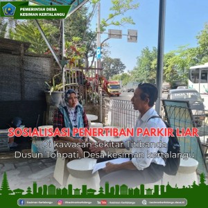 SOSIALISASI PENERTIBAN PARKIR LIAR DI AREA TITI BANDA