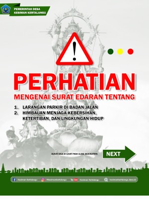 SURAT HIMBAUAN KEPADA SELURUH WARGA DESA KESIMAN KERTALANGU