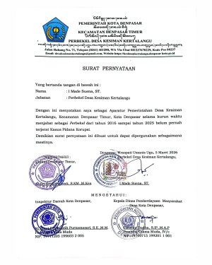 SURAT PERNYATAAN