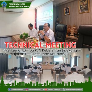 Technical Meeting (TM) Lomba PSN Kebersihan Lingkungan & Telajakan Desa Kesiman Kertalangu Tahun 2025
