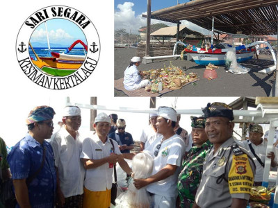 Upacara Mlaspas Jukung (Perahu) Kelompok Nelayan