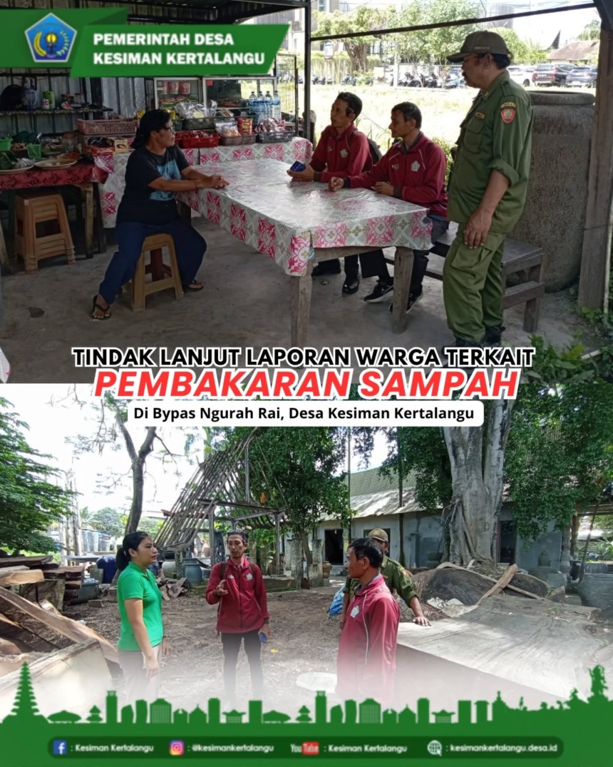 Tindak Lanjut Laporan Warga Terkait Pembakaran Sampah di Wilayah Bypass Ngurah Rai